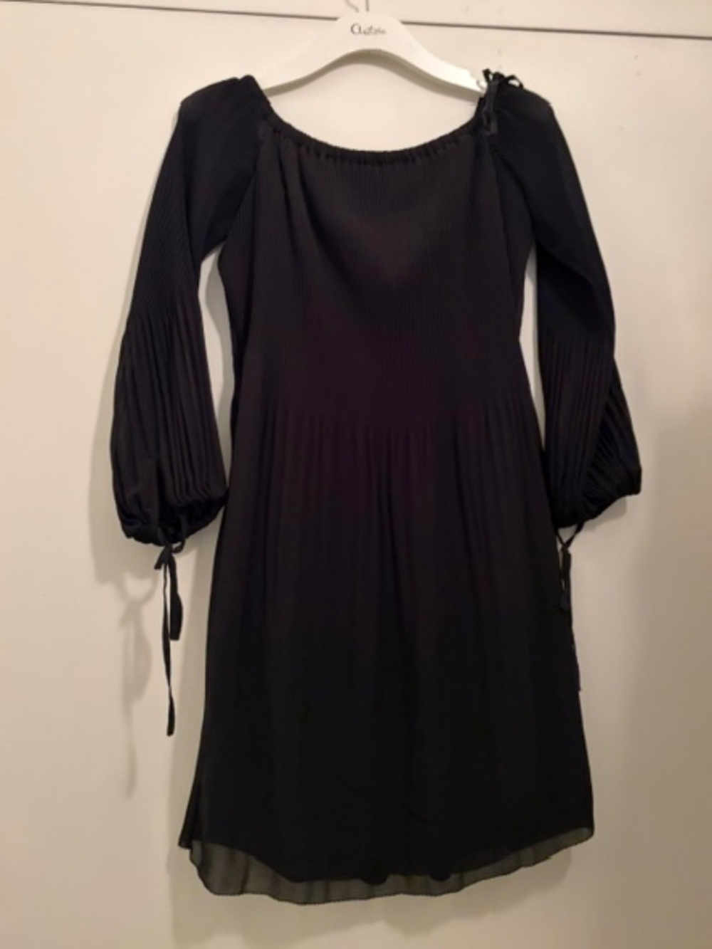 Wilfred Black Off The Shoulder Dress